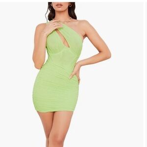 House of CB Clementine Cutout Ruched Minidress